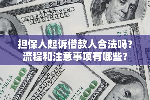 济南担保人起诉借款人合法吗？流程和注意事项有哪些？