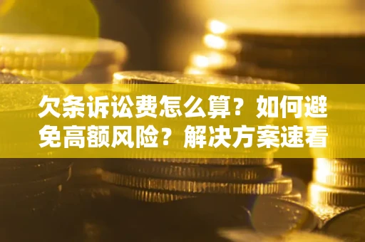 济南欠条诉讼费怎么算？如何避免高额风险？解决方案速看！