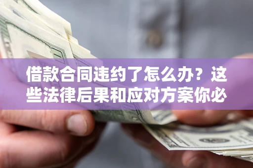 济南借款合同违约了怎么办？这些法律后果和应对方案你必须知道