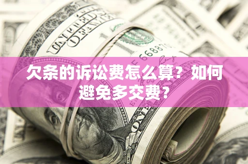 济南欠条的诉讼费怎么算？如何避免多交费？