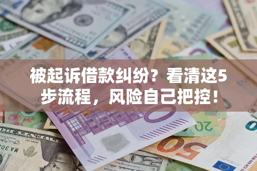 济南被起诉借款纠纷？看清这5步流程，风险自己把控！