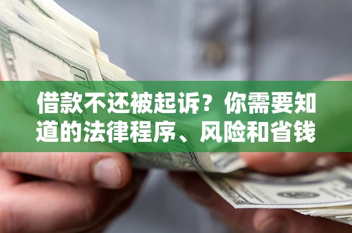 济南借款不还被起诉？你需要知道的法律程序、风险和省钱技巧